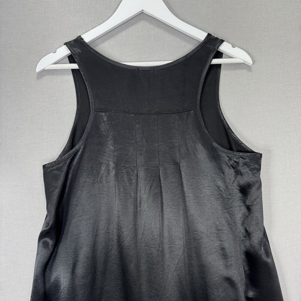 PJ Harlow Jessica Nightgown Womens Small Black Silk Slip Dress Luxury Lounge USA - Picture 5 of 11